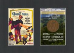 The Quiet Man John Wayne Mount & Irish Coin Display Gift Set.
