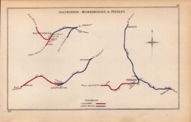 Dolphinton, Morningside, & Peebles Antique Railway Junctions Diagram-49.