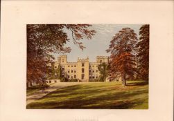 Mulgrave Castle Whitby Yorkshire Gilt-Edge Coloured Antique Book Plate.