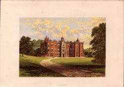 Beaudesert Warwickshire Gilt-Edge Coloured Antique Book Plate.