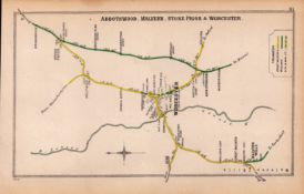 Abbotswood Malvern Worcester Antique Railway Junction Diagram-81.
