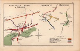 Hough Green, Widnes, Runcorn Antique Railway Diagram-18.