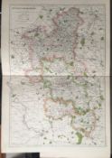 Bacons Rare Vintage London & Suburbs c1926 Map Bucks Aylesbury Wycombe Windsor.