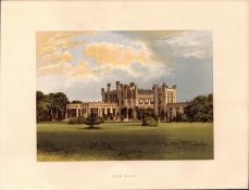 High Cliffe Christchurch Hampshire Gilt-Edge Coloured Antique Book Plate.