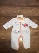 4x New PitterPatter Babygrows RRP £60