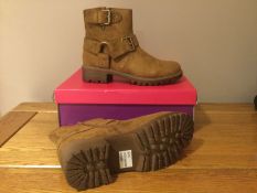 Dolcis “Davis” Ankle Boots, Size 3, Tan - New RRP £49.00