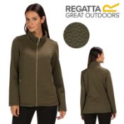 1 x Regatta Subira Full Zip Heavyweight Quilted Fleece Jacket Grape Leaf Size UK 10 Tagged & Bagg...