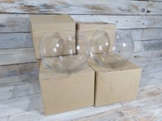 6 x 15cm Round Glass Bowls. Wedding/Party Table Decoaration. RRP £42