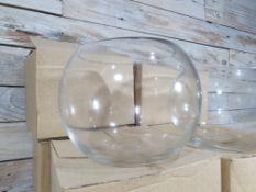 6 x 15cm Round Glass Bowls. Wedding/Party Table Decoaration. RRP £42