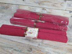 Katie Alice 4 x 2 Pack Ribbed Placemats. 46cm x 32cm. RRP £36