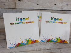 3 x Ifymei Diy Paint By Numbers. Canvas Picture To Paint. Supplied With Paints and Brushes. RRP...