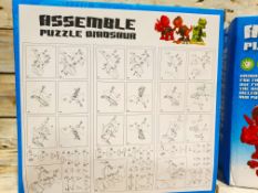 2 x Dinosaur Assemble Puzzle Toy. DIY Tools Child Game Activity Educational. RRP £24