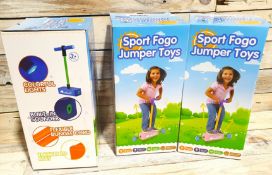 3 x Sport Fogo Pogo Jumper Toys Pogo Stick Jumper. RRP £39