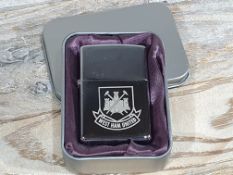 West Ham FC Silver Petrol Lighter. Comes In Presentation Box. RRP £24
