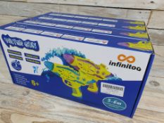 4 x New Infinitoo Packs of 2 Water Guns. 5-6m Fiting Range. 2 Water Guns In Each Box. RRP £40