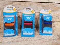 3 x World Tour Luggage Straps. 1.8m x 5cm. Various Colours. RRP £15