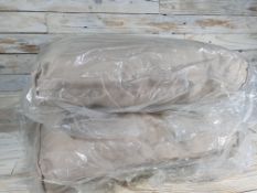 2 x Rattan Cushions. Beige Colour. Size 54X40X16cm RRP £32