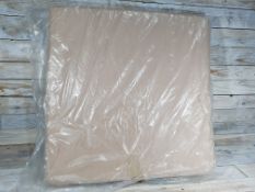 Single Very Large Beige Square Rattan Cushion. Size 63X64X9cm. RRP £18