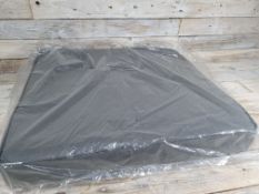 Single Grey Square Rattan Cushion. Size 56X53X8cm RRP £15