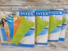 4 x New Intex Full Size Lilos. Various Colours. RRP £48
