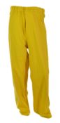2 x Craftland Waterproof Trousers In Yellow. Welded Seams. Size X-Large. RRP £50