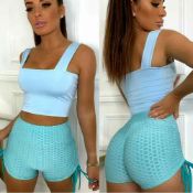 Ladies Control Gym Shorts. Mint Colour, Size Extra Large. RRP £12