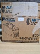 Auto Jack Fusion Ecomig-205 Eco Mig Welder. RRP £150. Grade U