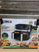 Tower 9L Dual Basket Air Fryer. RRP £140. Grade U