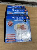 X3 Sets of Miracle Lids. RRP £30. Grade A