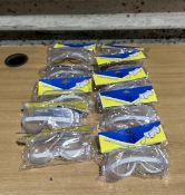 X10 Pairs of Safety Goggles. RRP £20. Grade A
