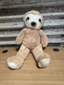 Large Sloth Teddy. RRP £20. Grade U