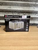 Russell Hobbs Inspire Cream 4 Slice Toaster. RRP £60. Grade U