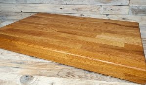 Giant Solid Oak Heavy Weight Professional Wooden Chopping Board 60mm Thick RRP £199
