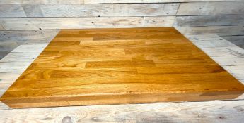 Giant Solid Oak Heavy Weight Professional Wooden Chopping Board 60mm Thick RRP £199