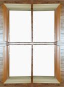 Huge 4 Piece Designer Mirror 2m x 2m In Total. Champagne Raised Solid Frame RRP £1600