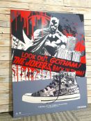 Original Converse Tour Print From 2011. 'Lookout Gotham' DC Comics Collection. 122cm x 92cm