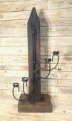 Large Free Standing Bespoke Gothic Style Solid Wood Candle Tree RRP £149