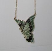 24 x Green Butterfly Necklace