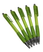 50 x Bic Lime Green Pens (Blue Ink)