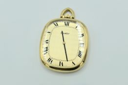 Rare - Cartier - 18K Yellow Gold Pendent Style Pocket Watch - 1962