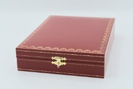 Brand New - Cartier - Rare - Must II Gold Ballpoint Pen, Lead Pencil and Leather Wallet - Gift Se...