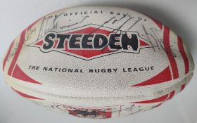 A Fully Signed St George Illawarra Dragons Rugby Ball From Australia.