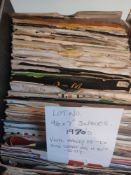 A Collection of Approximately 96 X Vinyl 7” Records. 1970s.