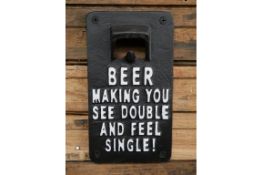 Single Cast Iron Bottle Opener