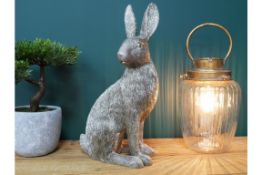 Large Silver Hare Ornament