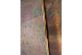 Nest of 3 Tables with Copper Top Finish