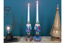 Nutcracker Candle Holders