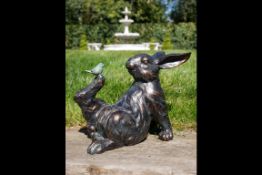 Rabbit and Bird Ornament
