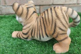 Playful Tiger Cub Garden or Home Ornament