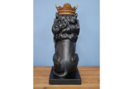 Black Majestic Lion Ornament